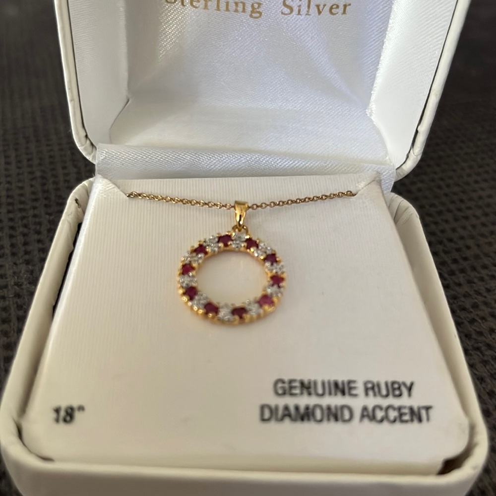 Ruby and Diamond Necklace